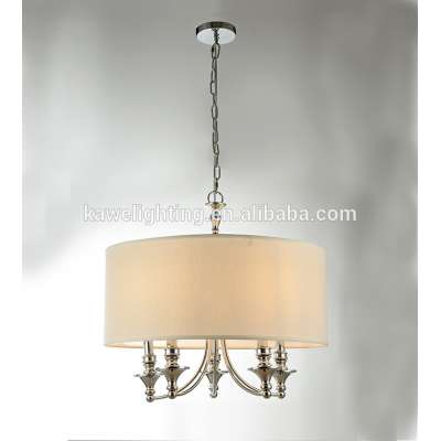 Pendant lamp Metal +fablic shade