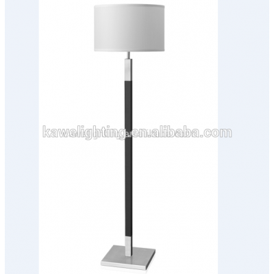 Floor lamp Satin Nickel metal+ Black Power painting