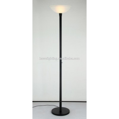 LED modern floor lamp TORCHIERE lamp living room glass shade Metal gray floor lamp